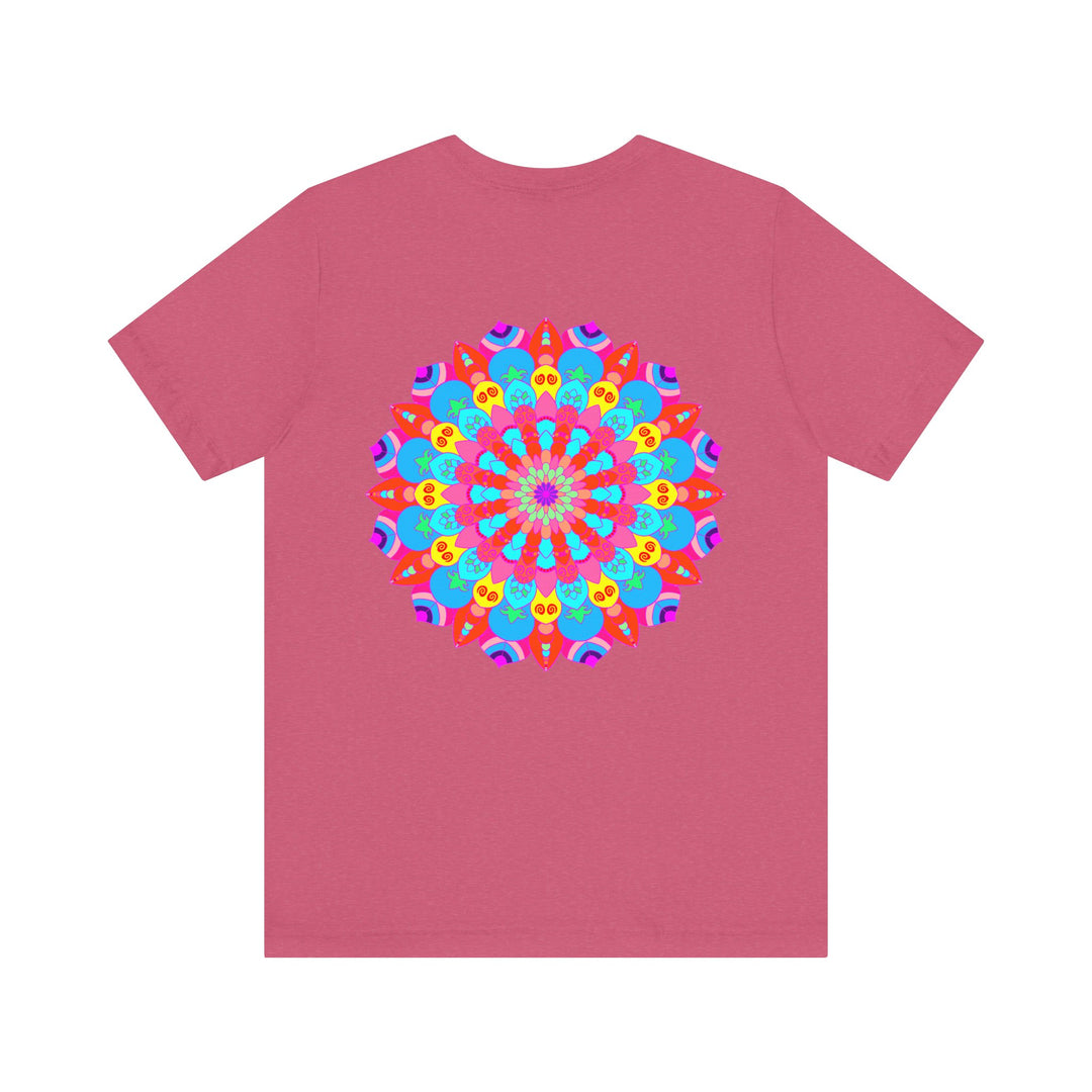 Vibrant Mandala Tee featuring intricate design, symbolizing spiritual peace and harmony for a calming and uplifting wardrobe choice