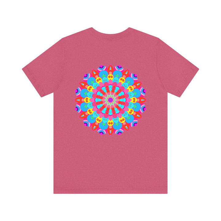 Vibrant Mandala Tee featuring intricate design, symbolizing spiritual peace and harmony for a calming and uplifting wardrobe choice