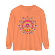 Colorful mandala design unisex long sleeve t-shirt for vibrant style