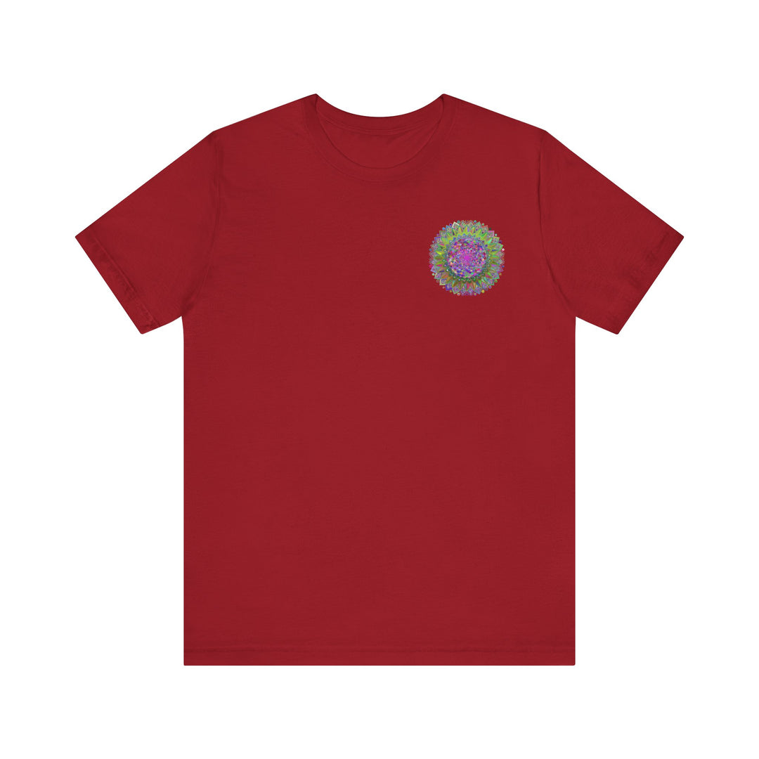 Spiritual mandala tee with intricate design and peaceful colors