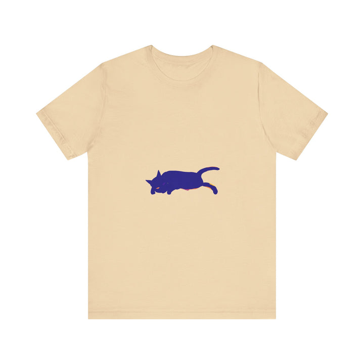 Black Cat Mystery soft watercolor t-shirt with a vibrant and detailed feline design