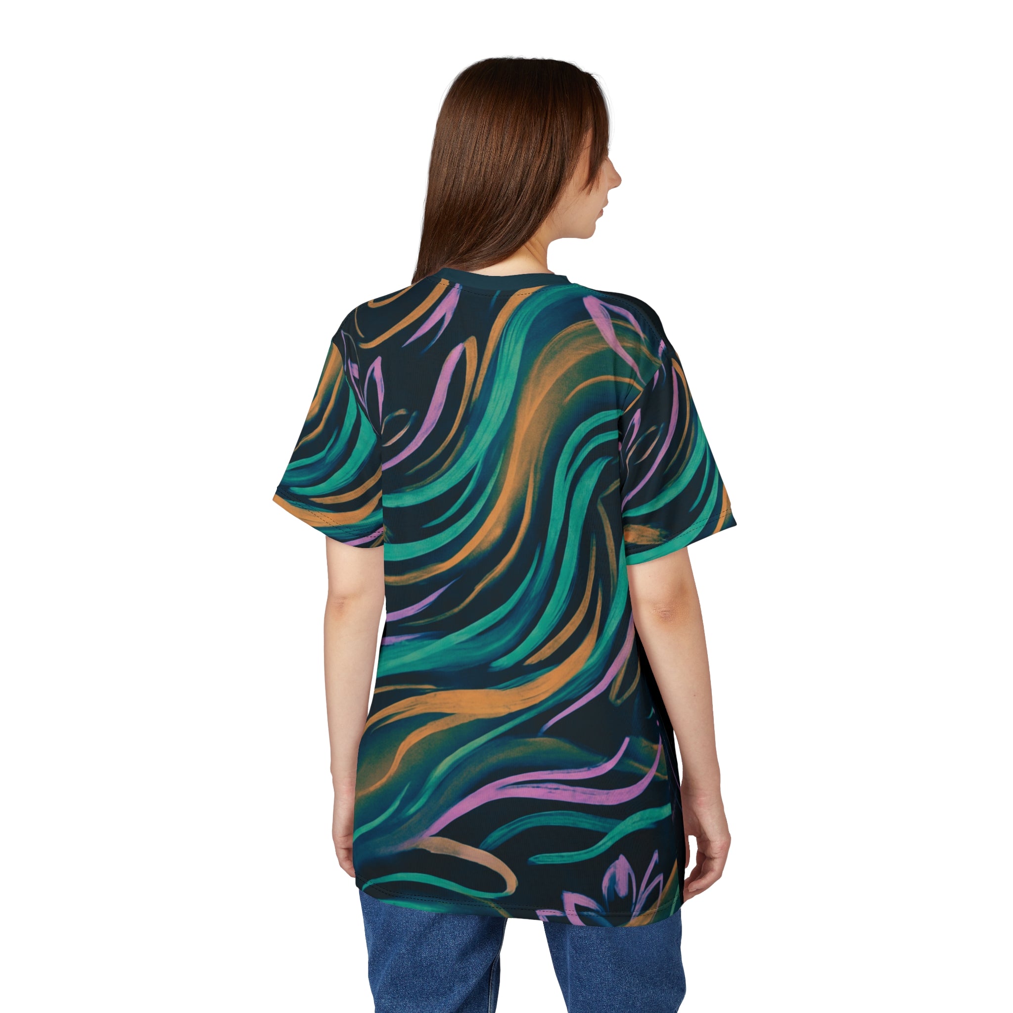 Sacred Cat Calligraphic Tee - Minimalist Spiritual Shirt