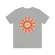 Colorful and intricate mandala design tee promoting spiritual peace and harmony
