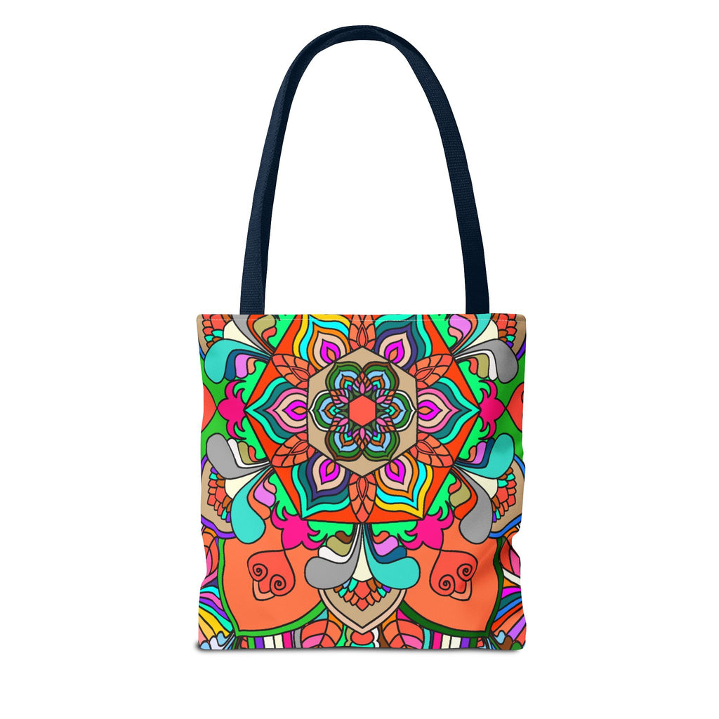 Colorful Mandala Tote Bag — Vibrant Boho All-Over Print Beach & Market Tote