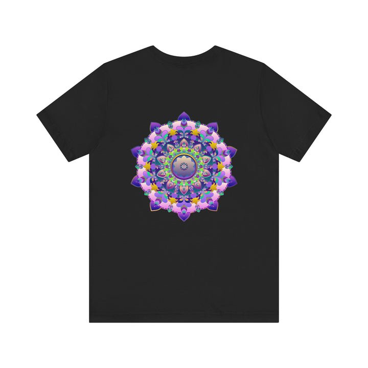 Vibrant mandala t-shirt featuring intricate spiritual design for peace and harmony