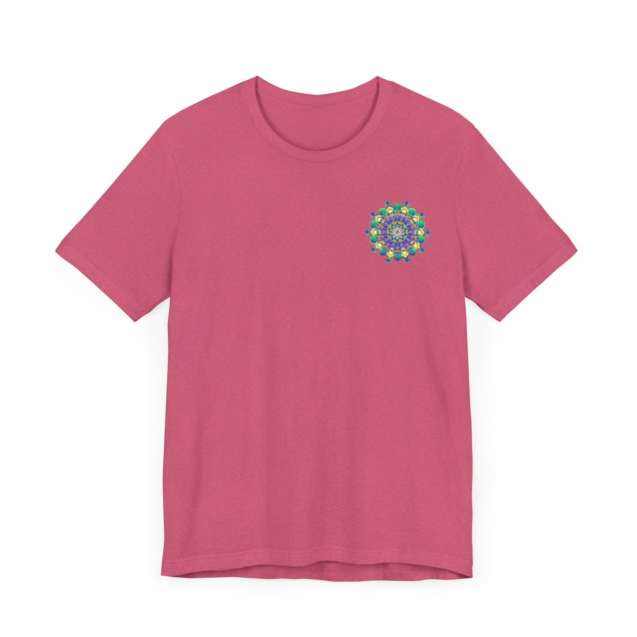 Vibrant Mandala Tee featuring intricate spiritual design symbolizing peace and harmony for a serene and tranquil wardrobe addition