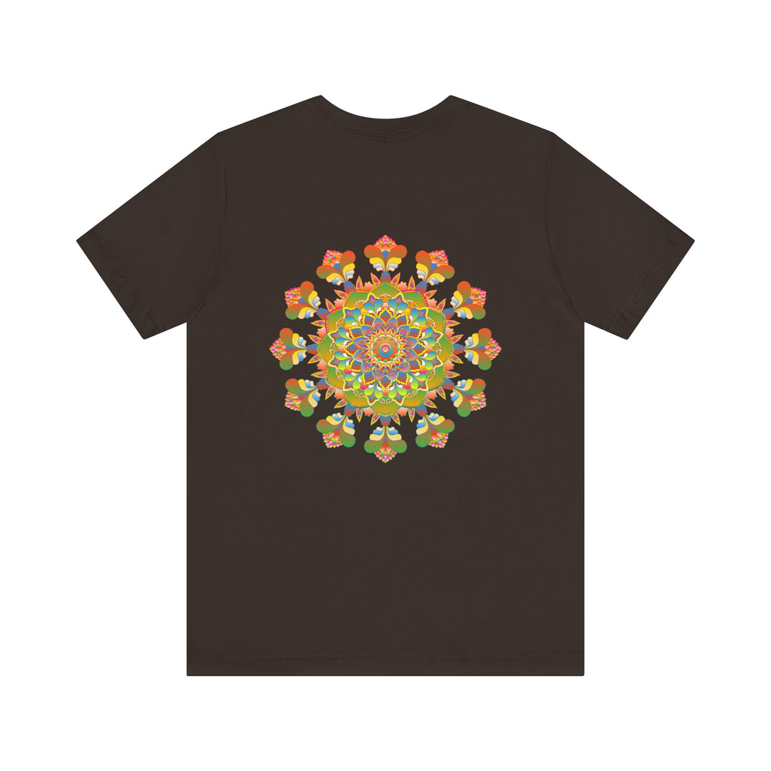 Man wearing Mandala Peace & Harmony T-Shirt with serene expression