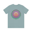 A close-up image of a Mandala Tee featuring intricate designs representing spiritual peace and harmony, perfect for those seeking inner tranquility and balance