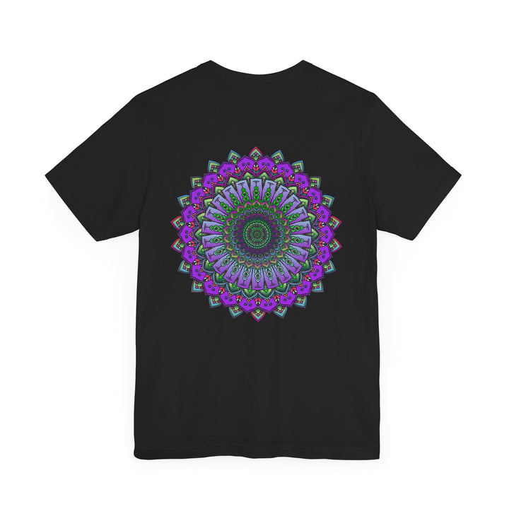 Colorful mandala tee featuring intricate designs for spiritual peace and harmony