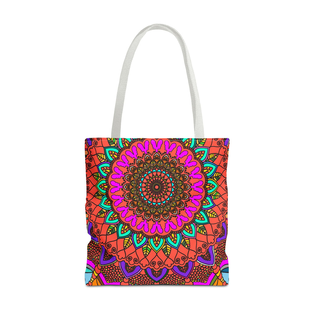 Colorful Mandala Tote Bag – Boho Psychedelic All-Over Print