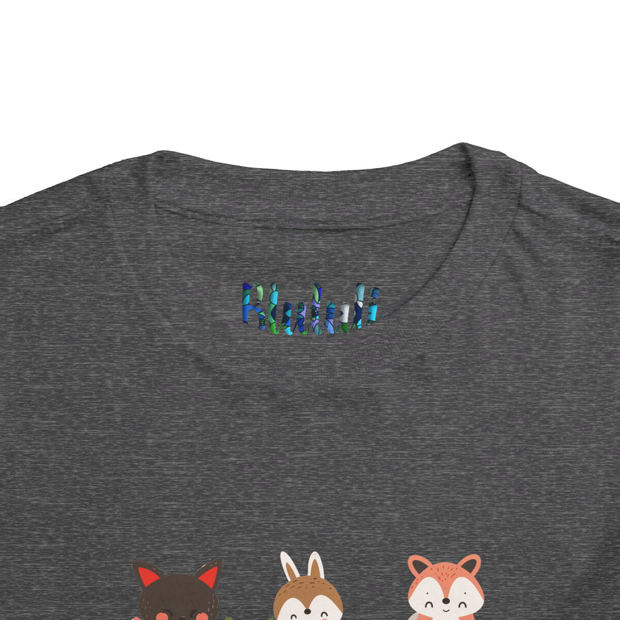 Animal Love Toddler Tee, Cute Cartoon Animals T-Shirt for Kids