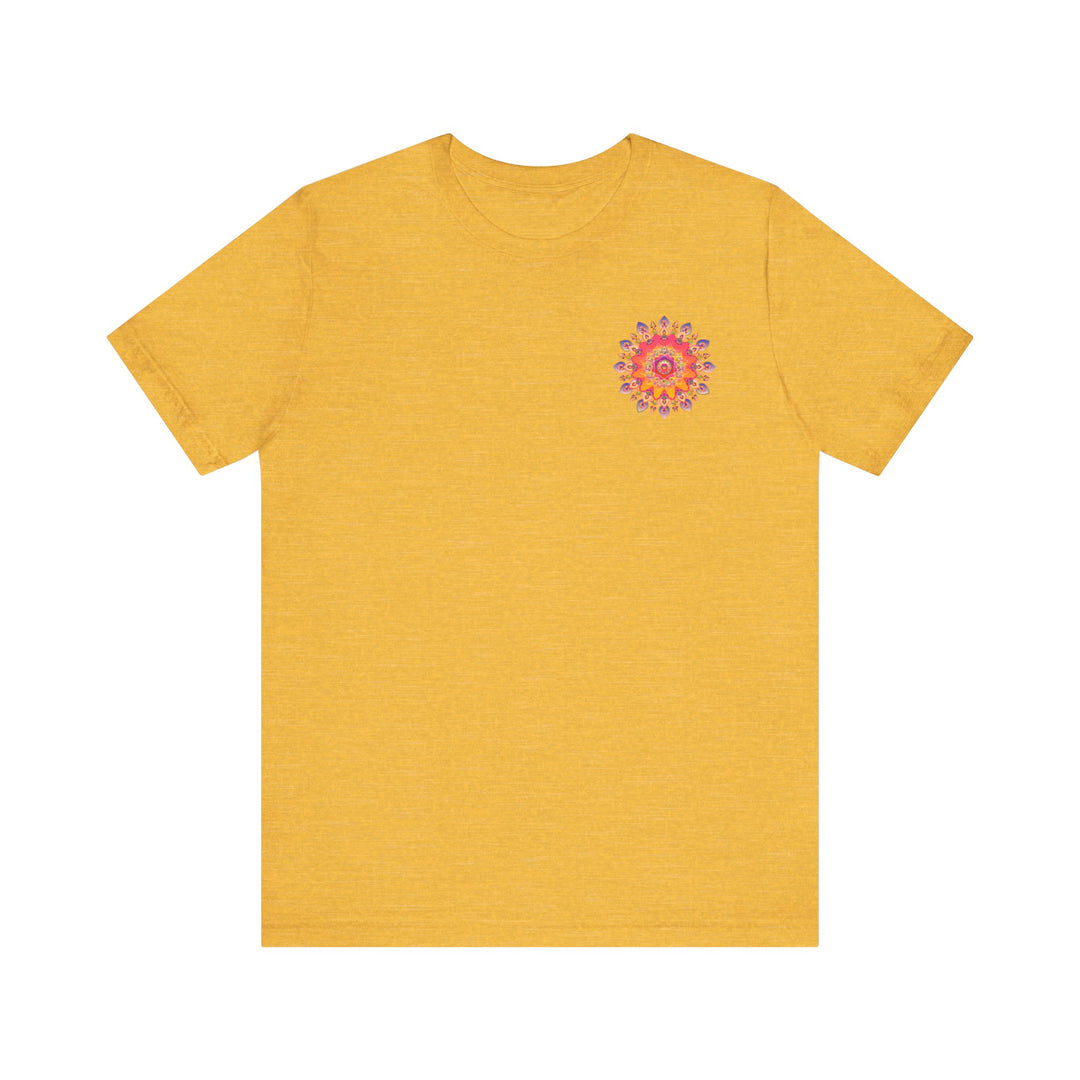 Vibrant Mandala Tee with intricate spiritual design and harmonious colors