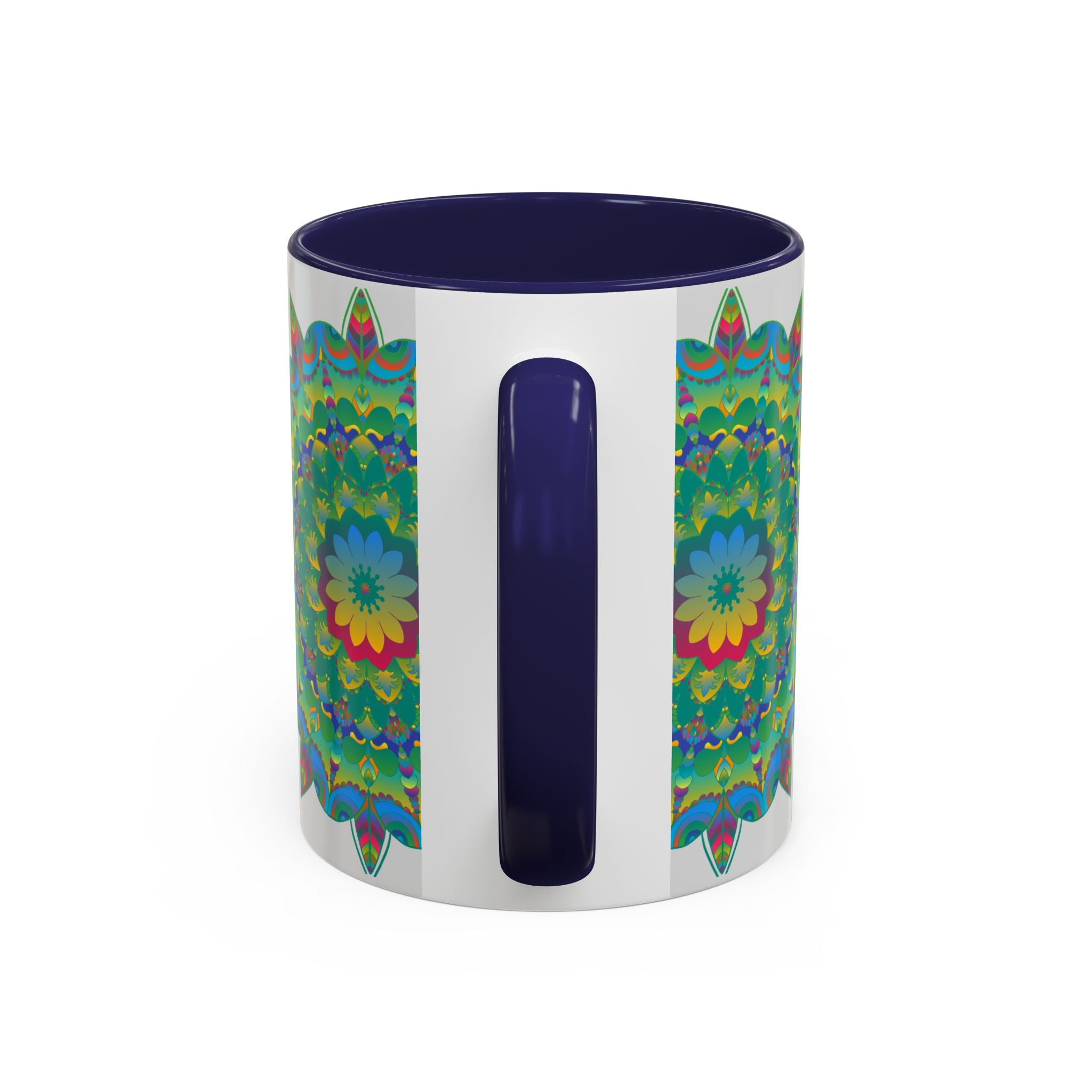 Beautiful Mandala Art Mug with Colorful Floral Design - Perfect for Morning Coffee or Tea