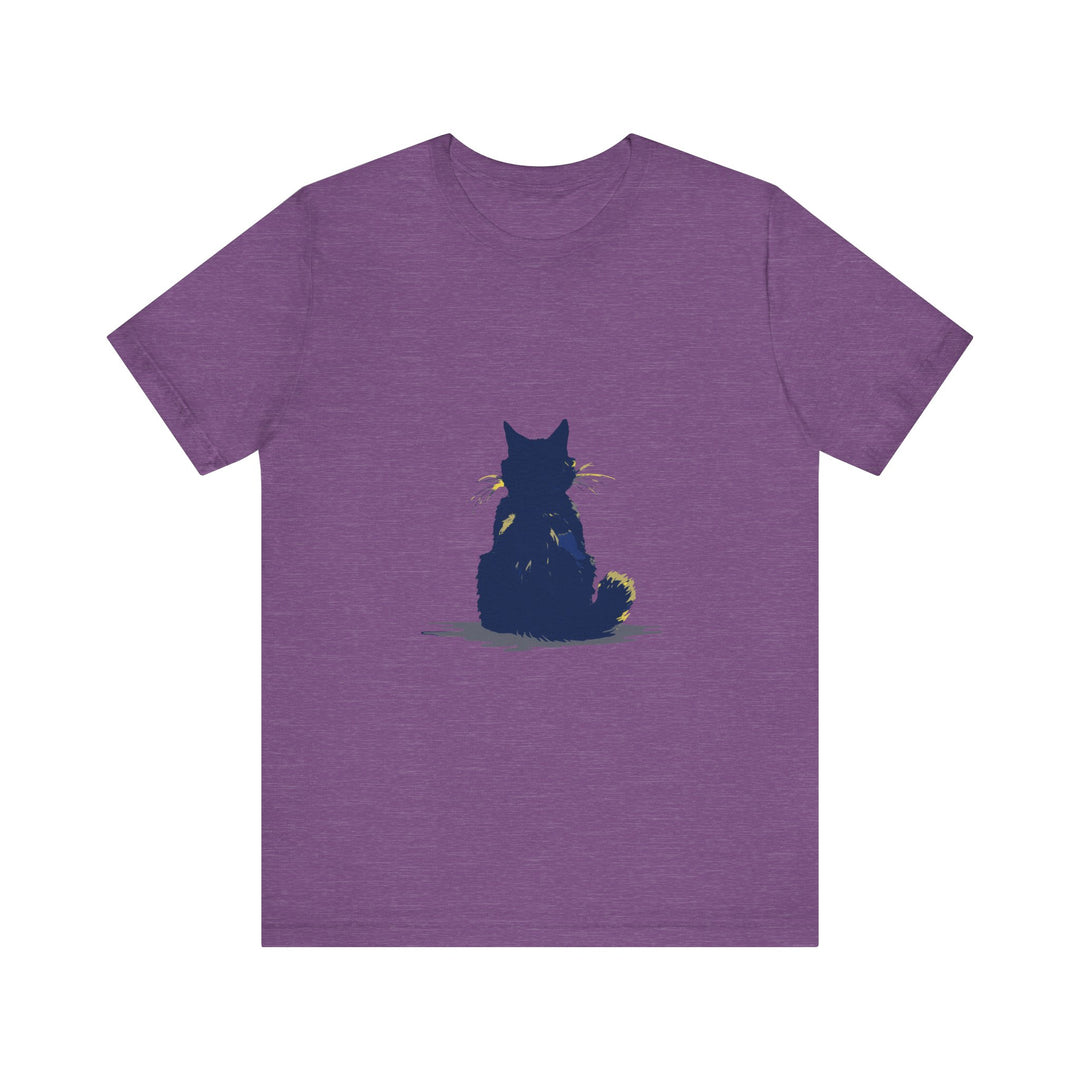 Black Cat Mystery T-Shirt - Simple & Cool, featuring a sleek black cat design on a comfortable, high-quality cotton tee