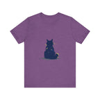 Black Cat Mystery T-Shirt - Simple & Cool, featuring a sleek black cat design on a comfortable, high-quality cotton tee