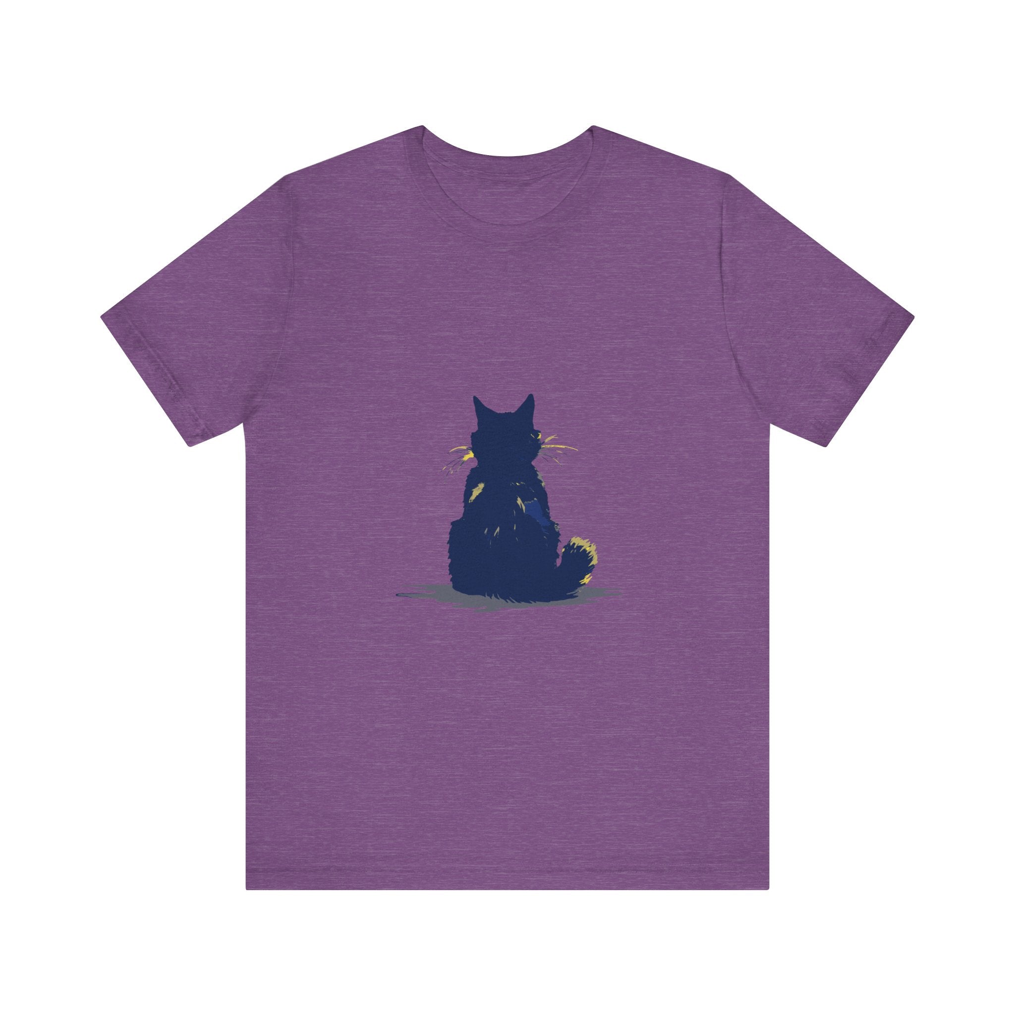 Black Cat Mystery T-Shirt - Simple & Cool, featuring a sleek black cat design on a comfortable, high-quality cotton tee