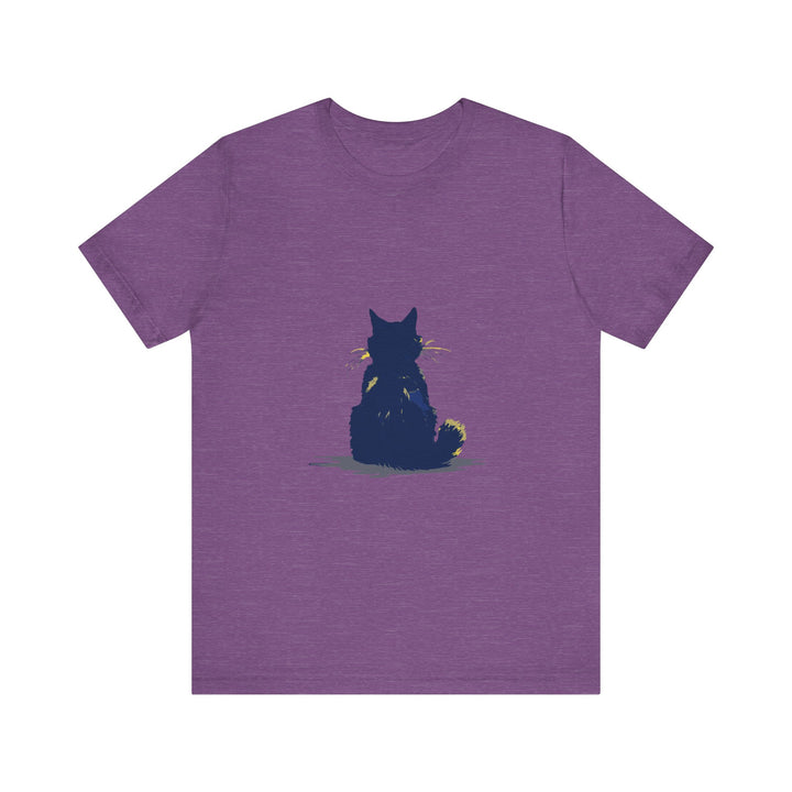 Black Cat Mystery T-Shirt - Simple & Cool, featuring a sleek black cat design on a comfortable, high-quality cotton tee