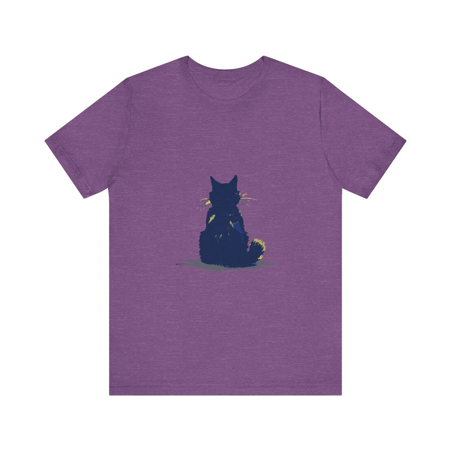 Black Cat Mystery T-Shirt - Simple & Cool, featuring a sleek black cat design on a comfortable, high-quality cotton tee