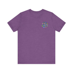 Vibrant mandala design tee for spiritual and emotional balance
