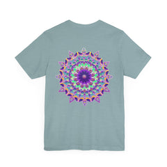 Beautiful white Mandala Tee featuring intricate design for spiritual peace and harmony, perfect for yoga and meditation practices