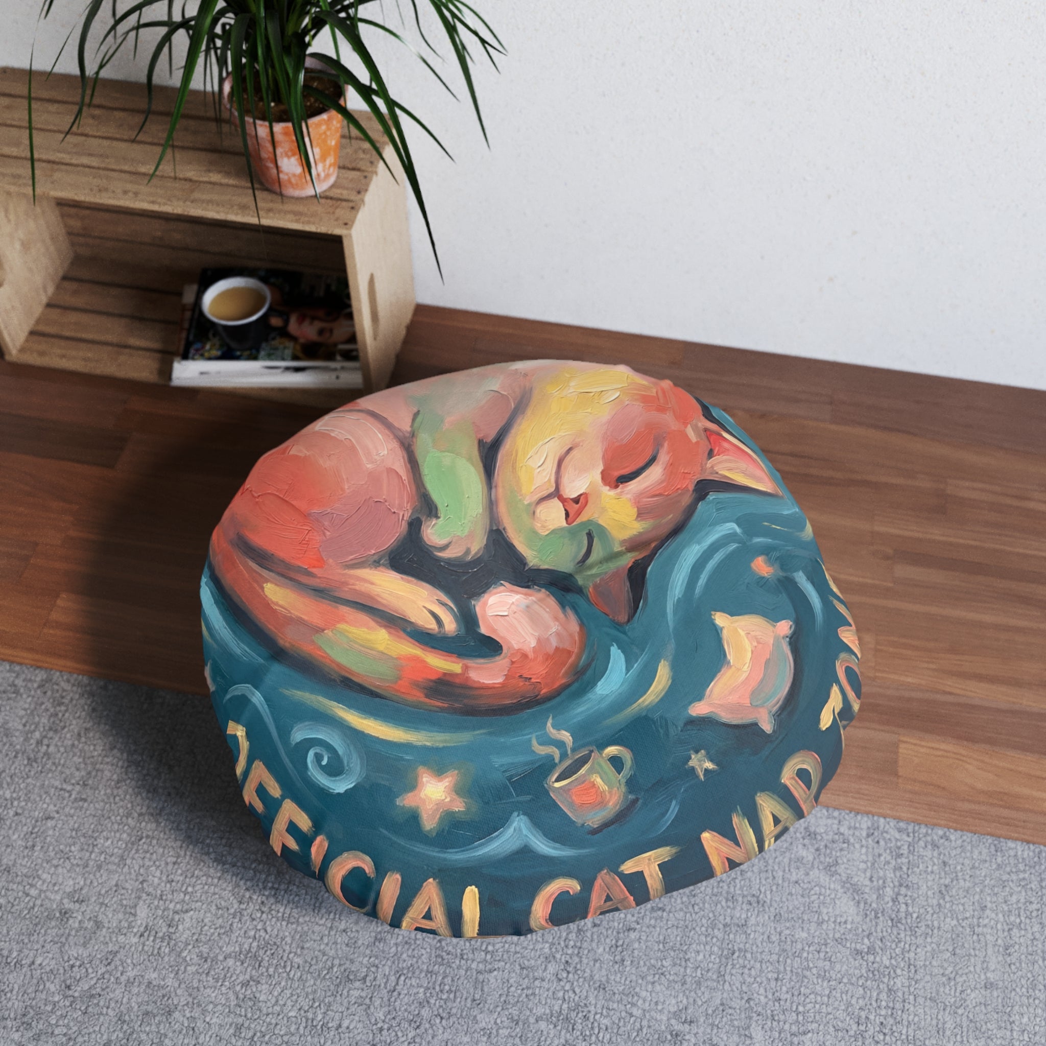 Official Cat Nap Floor Pillow - Cozy Cat Cushion