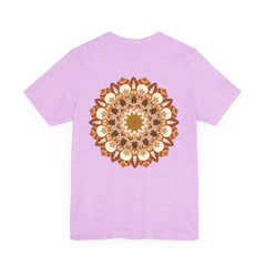  Intricate mandala tee with symbols of spirituality and inner peace