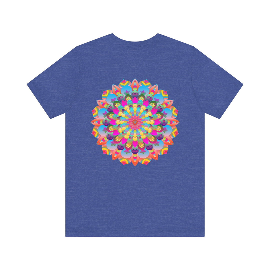 Stylish Mandala Tee with Sacred Geometry Representing Serenity