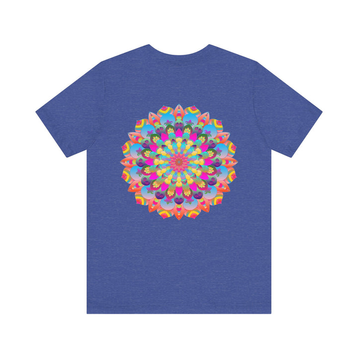 Stylish Mandala Tee with Sacred Geometry Representing Serenity