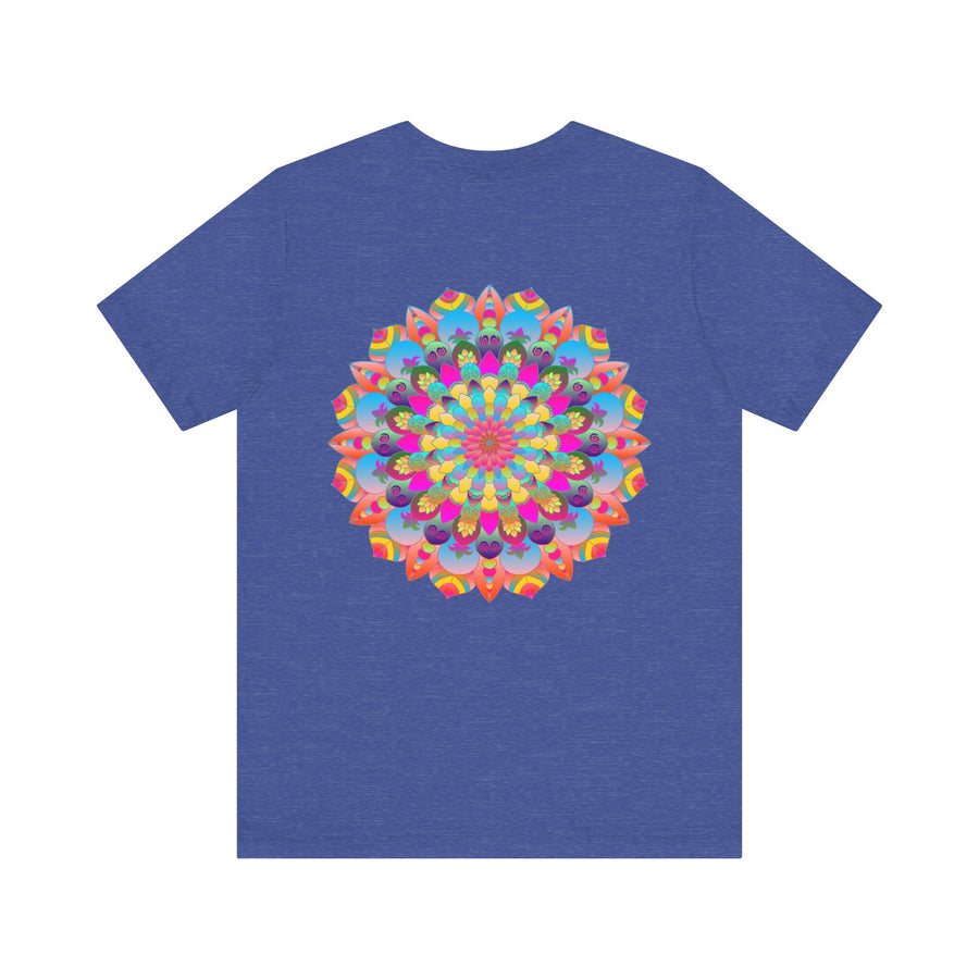 Stylish Mandala Tee with Sacred Geometry Representing Serenity