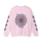 Black unisex crewneck sweatshirt with 'Love You Mom' design, perfect birthday gift for mom