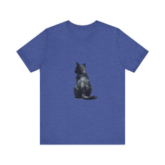 Black Cat Watercolor T-Shirt featuring a mystical design, perfect for cat lovers and fans of unique, artistic fashion