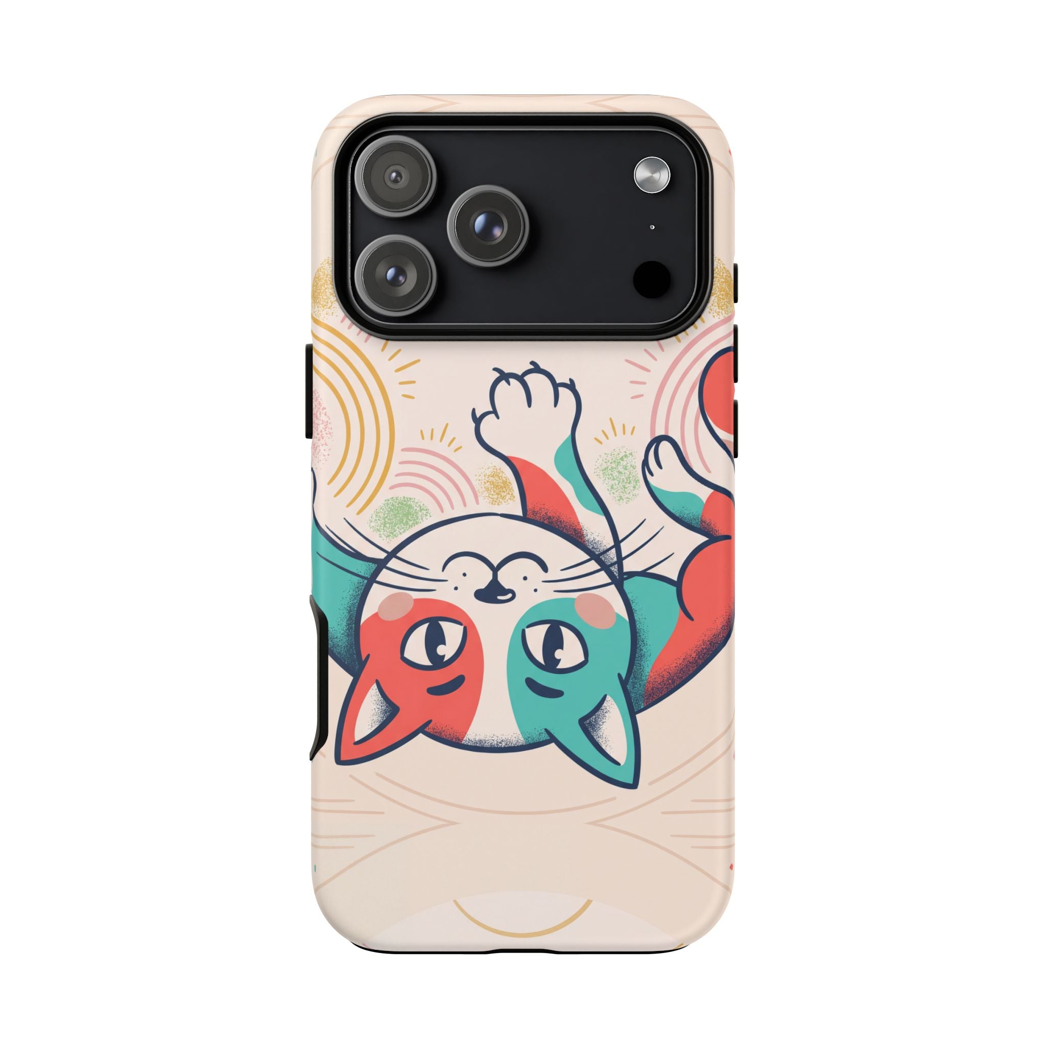 Phone Case — Cute Retro Calico Cat Protective Cover