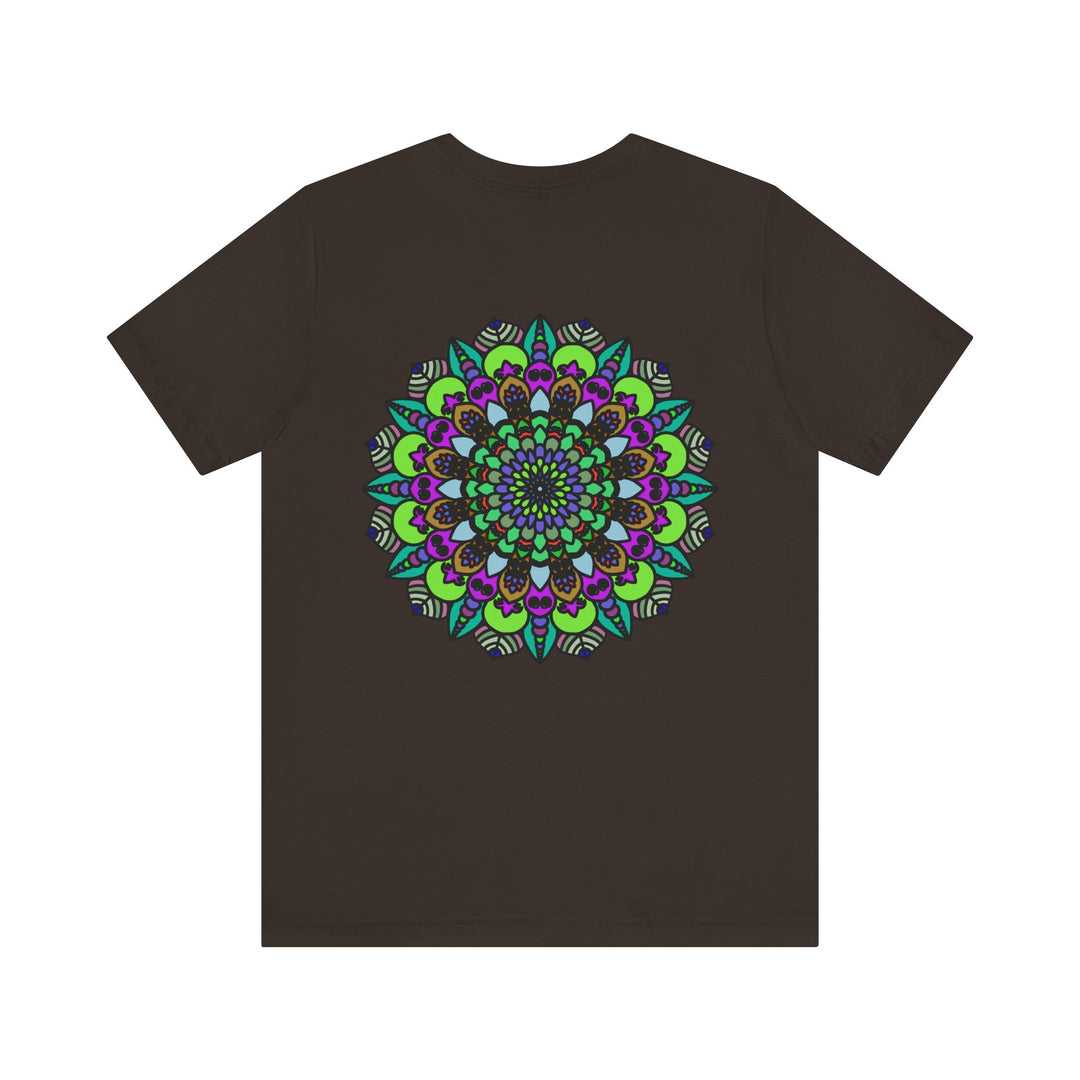 Colorful and peaceful mandala t-shirt for yoga and meditation practice