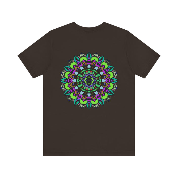 Colorful and peaceful mandala t-shirt for yoga and meditation practice