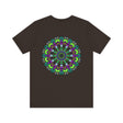 Beautiful black and white mandala peace tee promoting spiritual harmony and tranquility