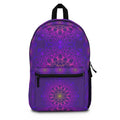 Purple Mandala Backpack with Intricate Floral Design and Comfort