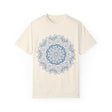 Handmade Mandala Art Tshirt - Unisex Garment-Dyed Tee with intricate and colorful design on high-quality fabric