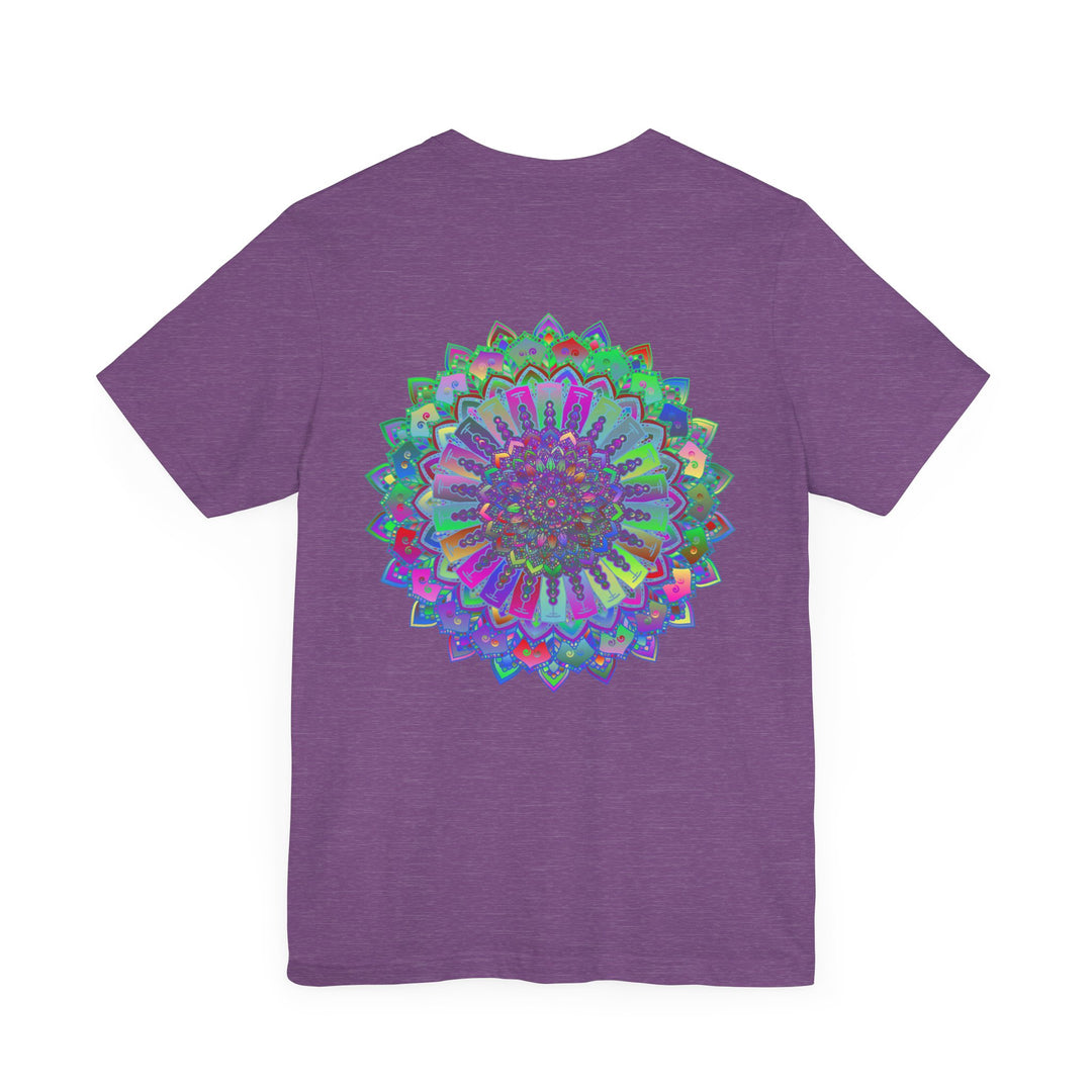 A colorful, intricate mandala design adorns this Vibrant Mandala Tee, symbolizing spiritual peace and harmony for a serene and stylish look