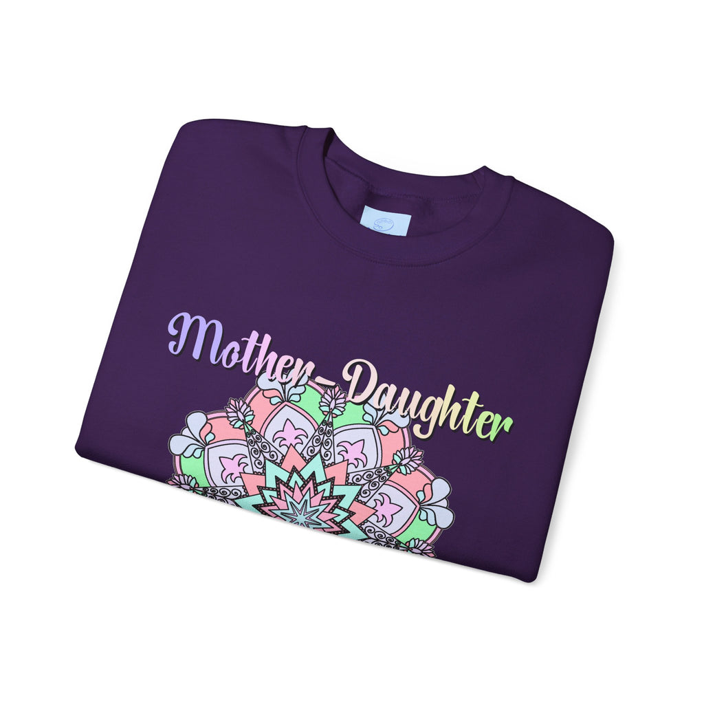 Cozy unisex crewneck sweatshirt celebrating the special mother-daughter bond, the perfect birthday gift for Mom