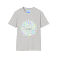 Colorful mandala design printed on a comfortable t-shirt, perfect for yoga and meditation enthusiasts