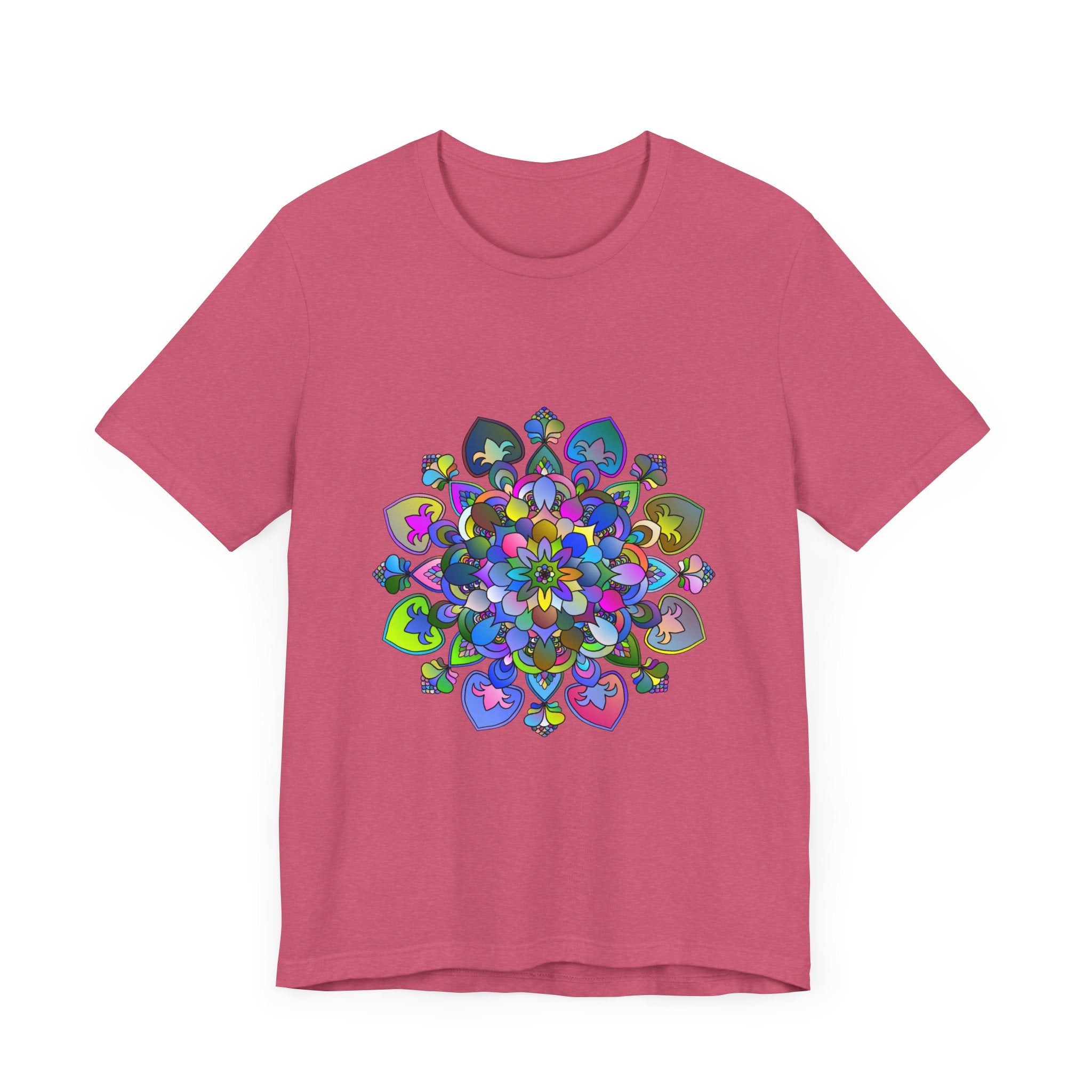 Vibrant Mandala T-Shirt showcasing intricate art in colorful, detailed design