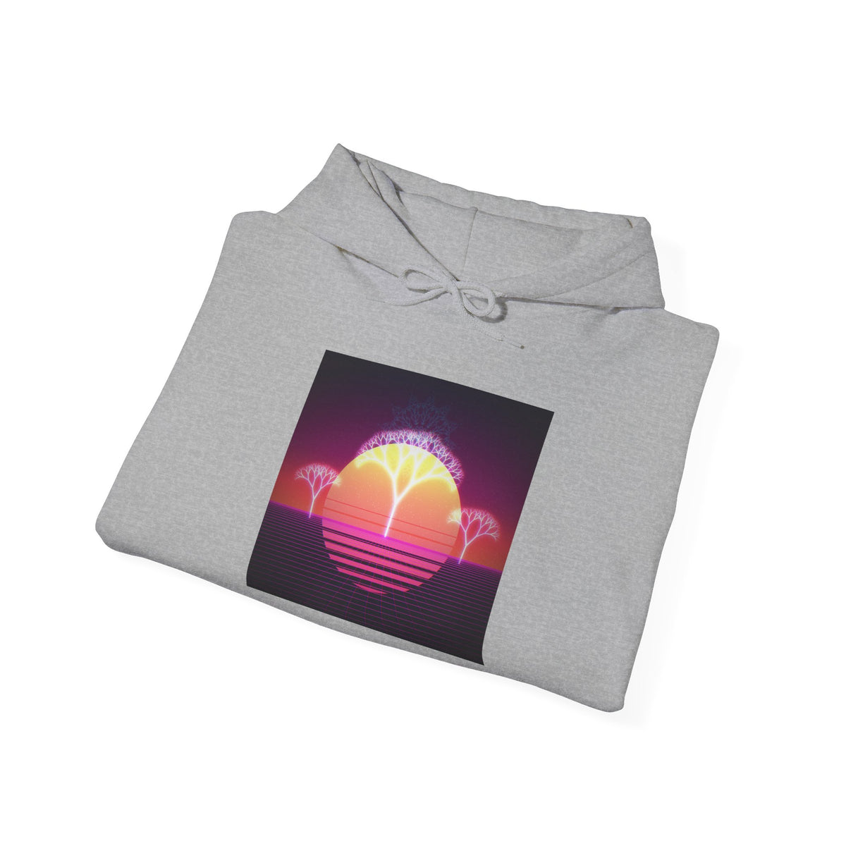 Felpa con cappuccio Retro Sunset Tree of Life