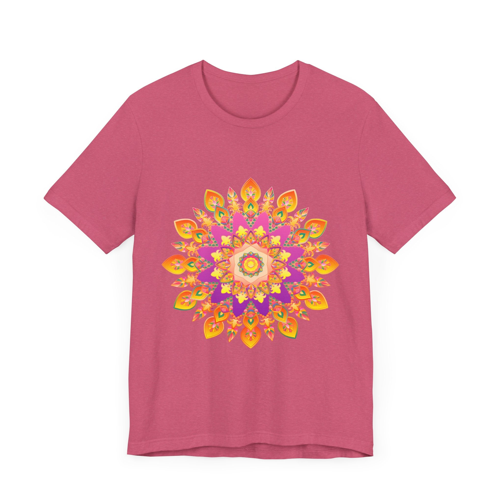 Vibrant Mandala T-Shirt featuring a colorful and detailed design with intricate patterns and bold, eye-catching colors