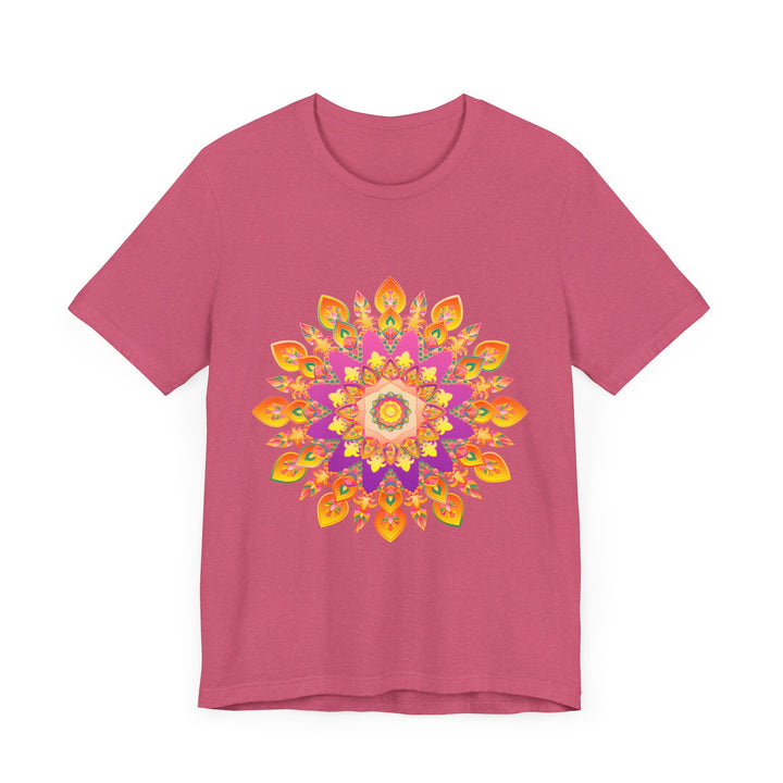 Vibrant Mandala T-Shirt featuring a colorful and detailed design with intricate patterns and bold, eye-catching colors