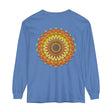 Intricate Mandala Unisex Long Sleeve T-Shirt featuring detailed and colorful mandala design perfect for both men and women