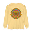 Colorful and intricate mandala design long sleeve t-shirt for men and women