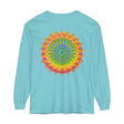 Long sleeve mandala t-shirt with a vibrant and detailed design