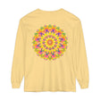 Colorful and intricate mandala design long sleeve t-shirt for all genders