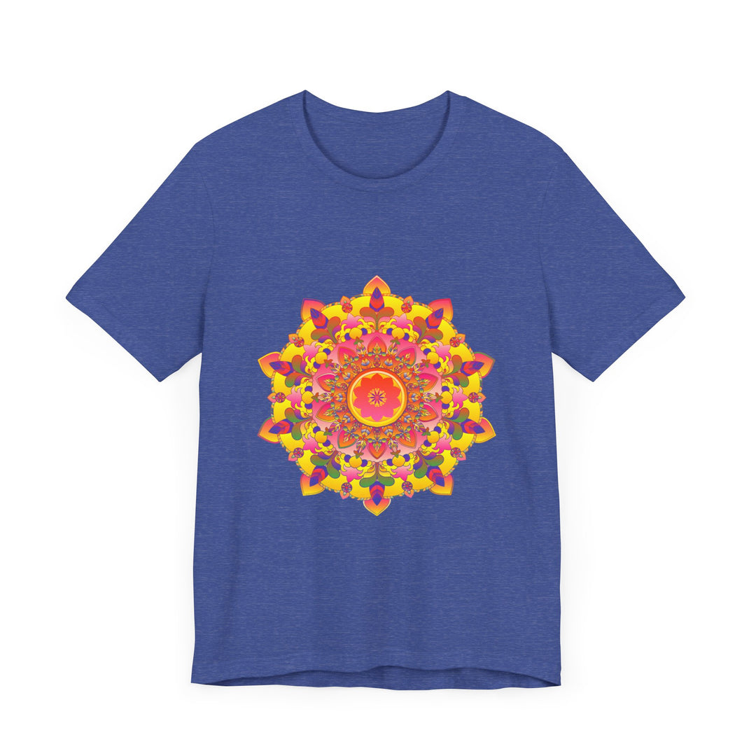 Vibrant Mandala Tee featuring intricate spiritual art design in colorful hues