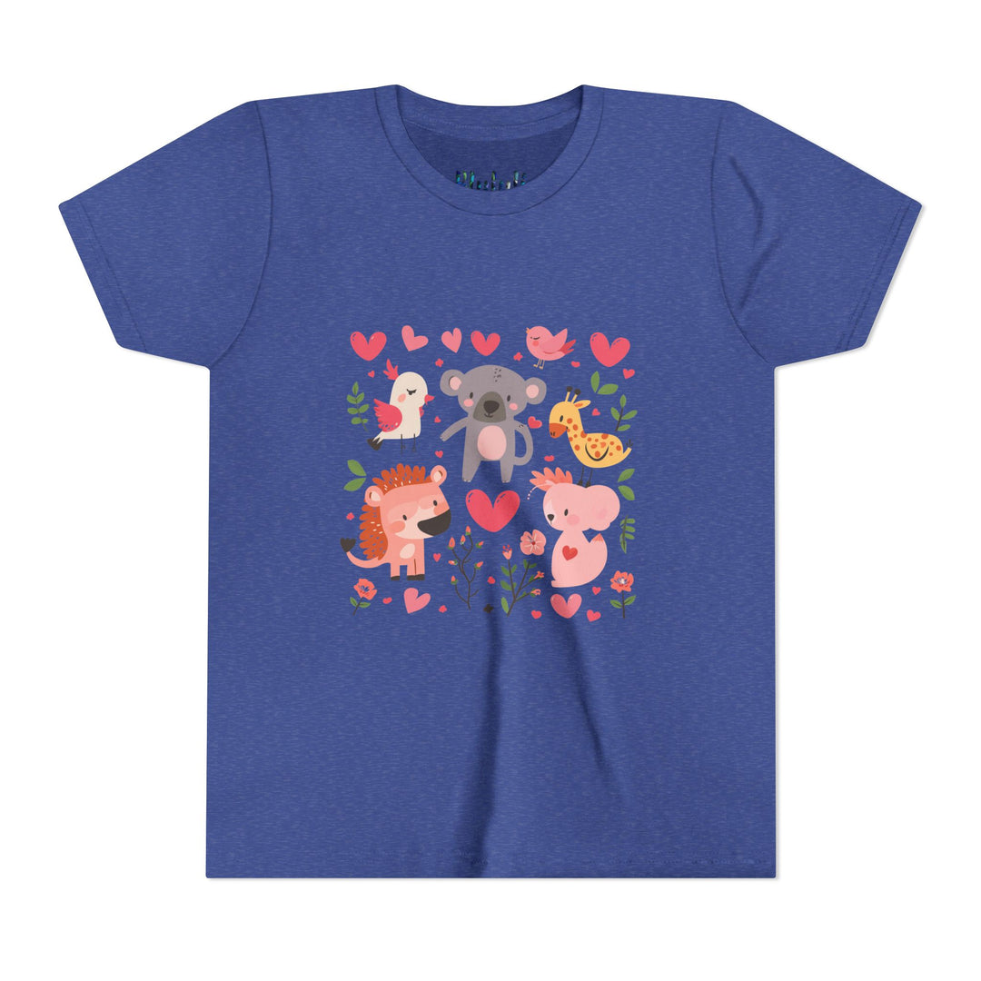 Adorable Animal Love Youth Tee, Cute Kids Shirt, Animal Graphic Tee, Children's Gift, Birthday or Holiday Outfit